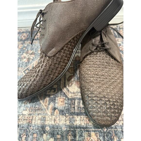 Dolce & Gabbana Brown Leather Suede Derby Formal Shoes SZ 10 Or Euro 43 - Picture 2 of 9